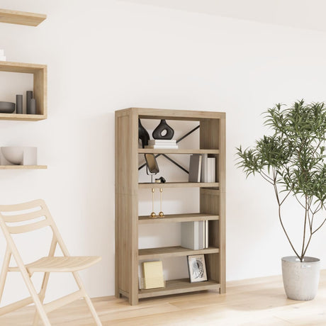 Vidaxl boekenkast met 5 schappen 80x30x140 cm massief acaciahout