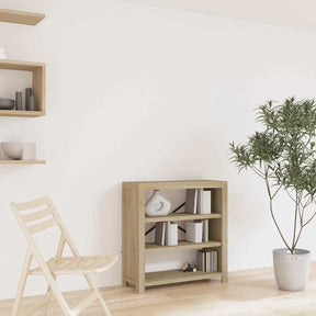 Vidaxl boekenkast met 3 schappen 80x30x80 cm massief acaciahout