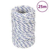 Vidaxl Bootsseil 2 mm 25 m Polypropylen weiß