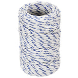 VidaXL Bootsseil 2 mm 50 m Polypropylen weiß