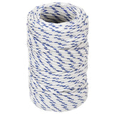 VidaXL Bootsseil 2 mm 100 m Polypropylen weiß