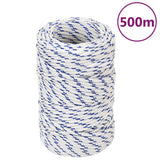 VIDAXL -Kofferchen -Seil 2 mm 500 m Polypropylenweiß