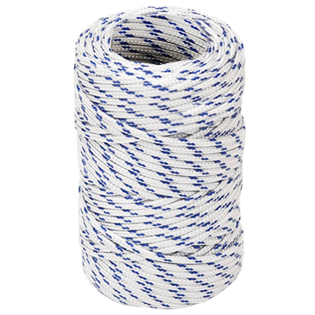 VIDAXL -Kofferchen -Seil 2 mm 500 m Polypropylenweiß