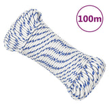 VIDAXL -Kofferchen 3 mm 100 m Polypropylenweiß