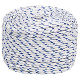 VidaXL Bootsseil 6 mm 250 m Polypropylen weiß