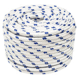 VIDAXL -Sturzseil 14 mm 25 m Polypropylenweiß