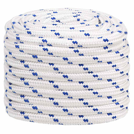 VidaXL Bootsseil 20 mm 50 m Polypropylen weiß