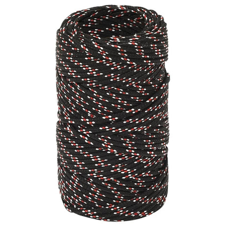 VIDAXL -Kofferchen -Seil 2 mm 50 m Polypropylenschwarz