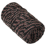 VIDAXL -Kofferchen -Seil 2 mm 100 m Polypropylenschwarz