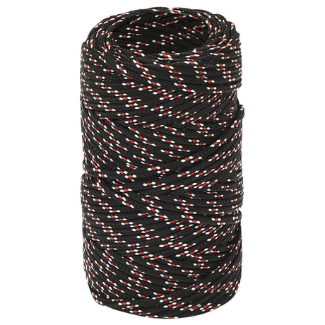 VIDAXL -Sturzseil 2 mm 250 m Polypropylenschwarz