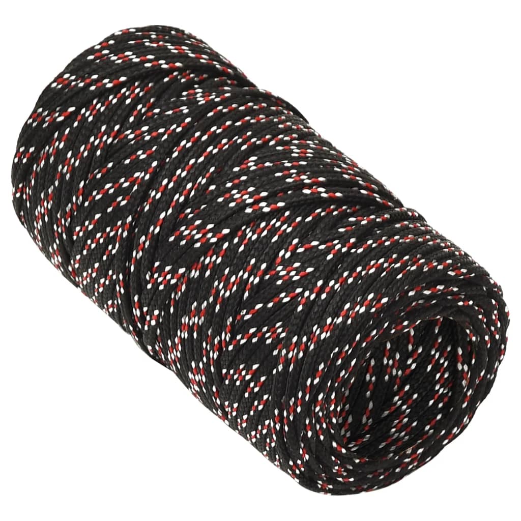VIDAXL -Stiefelseil 2 mm 500 m Polypropylenschwarz