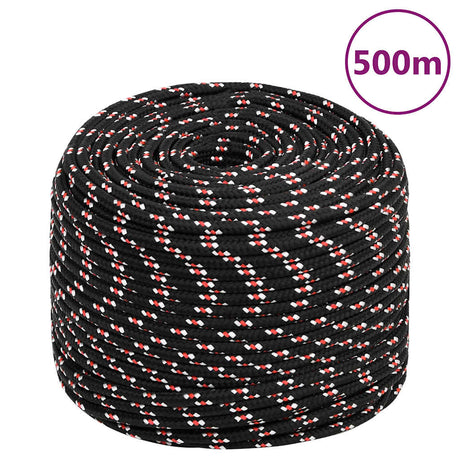 VIDAXL -Kofferchen -Seil 10 mm 500 m Polypropylenschwarz