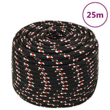 VIDAXL -Kofferchen -Seil 12 mm 25 m Polypropylenschwarz