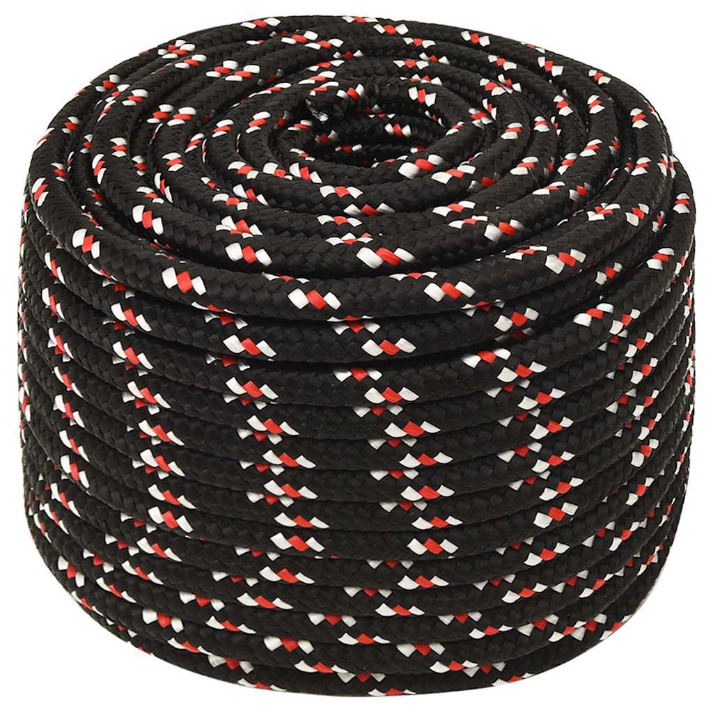 VIDAXL -Kofferchen -Seil 12 mm 25 m Polypropylenschwarz