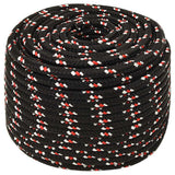 VIDAXL -Kofferchen -Seil 12 mm 25 m Polypropylenschwarz