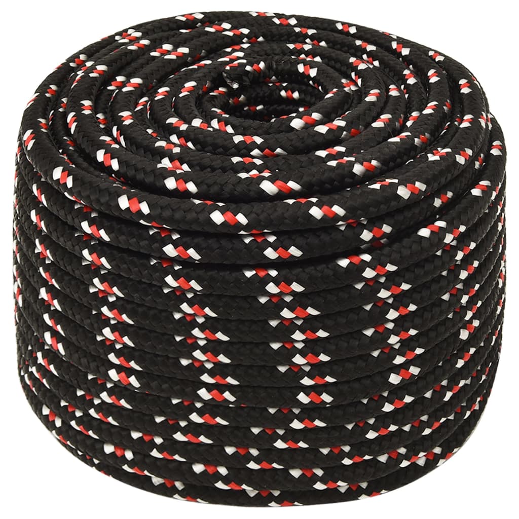 VIDAXL -Kofferchen -Seil 12 mm 25 m Polypropylenschwarz