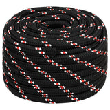 Vidaxl -Bootseil 20 mm 100 m Polypropylenschwarz