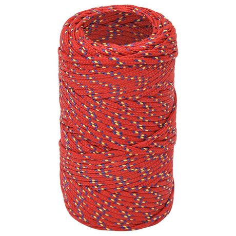 Vidaxxl Bootsseil 2 mm 500 m Polypropylen rot