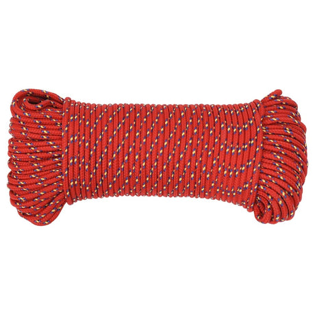 Vidaxl -Bootseil 3 mm 100 m Polypropylenrot