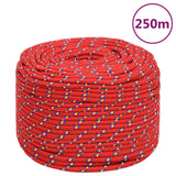 Vidaxxl Bootsseil 6 mm 250 m Polypropylen rot