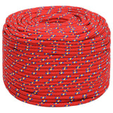 Vidaxxl Bootsseil 6 mm 250 m Polypropylen rot