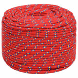 Vidaxxl Bootsseil 8 mm 250 m Polypropylen rot