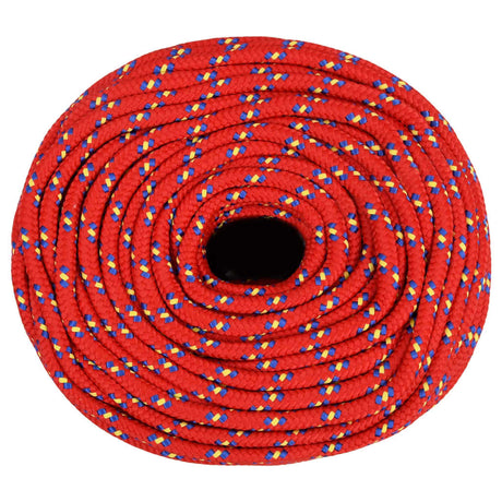 Vidaxl Bootsseil 10 mm 100 m Polypropylen rot