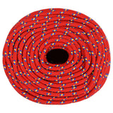 Vidaxxl Bootsseil 10 mm 500 m Polypropylen rot