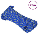 Vidaxl Bootsseil 3 mm 25 m Polypropylen blau