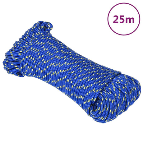 Vidaxl Bootsseil 3 mm 25 m Polypropylen blau
