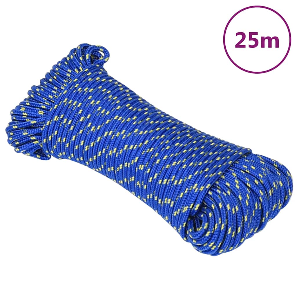 Vidaxxl Bootsseil 4 mm 25 m Polypropylen blau