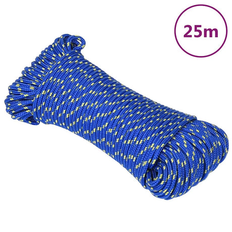 Vidaxxl Bootsseil 4 mm 25 m Polypropylen blau