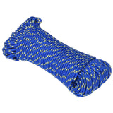 Vidaxl Bootsseil 5 mm 250 m Polypropylen blau
