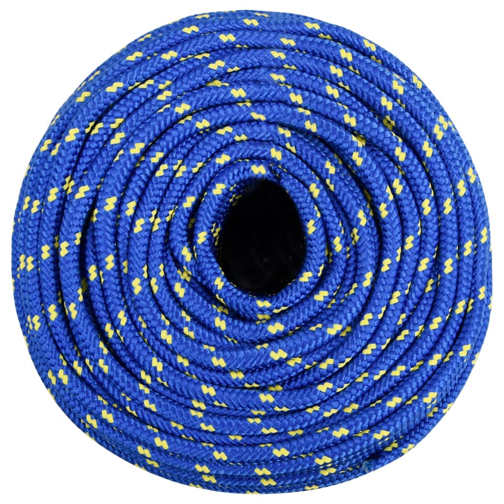 VidaXL Bootsseil 6 mm 50 m Polypropylen blau