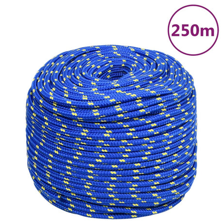 Vidaxxl Bootsseil 6 mm 250 m Polypropylen blau