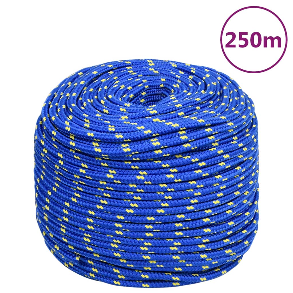 Vidaxl Bootsseil 8 mm 250 m Polypropylen blau