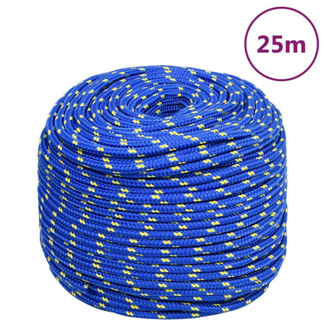 Vidaxxl Bootsseil 10 mm 25 m Polypropylen blau