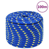 Vidaxl -Bootseil 12 mm 100 m Polypropenblau