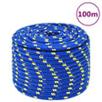 Vidaxl -Bootseil 12 mm 100 m Polypropenblau