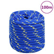 Vidaxl Bootsseil 16 mm 100 m Polypropylen blau