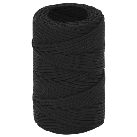 Vidaxl Bootsseil 2 mm 50 m Polypropylen schwarz