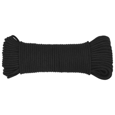 Vidaxl Bootsseil 3 mm 500 m Polypropylen schwarz