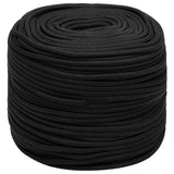 Vidaxl Bootsseil 6 mm 50 m Polypropylen schwarz