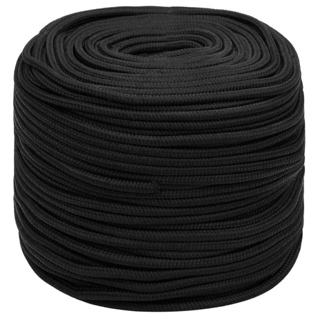 Vidaxl Bootsseil 6 mm 500 m Polypropylen schwarz