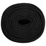 Vidaxl Bootsseil 10 mm 250 m Polypropylen schwarz