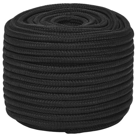 Vidaxl boottouw 14 mm 25 m polypropeen zwart