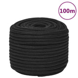 Vidaxl Bootsseil 14 mm 100 m Polypropylen schwarz