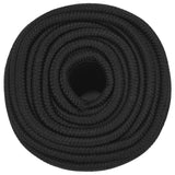 Vidaxxl Bootsseil 14 mm 250 m Polypropylen schwarz