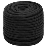 VidaXL Bootsseil 18 mm 25 m Polypropylen schwarz