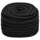 Vidaxl Bootsseil 20 mm 50 m Polypropylen schwarz